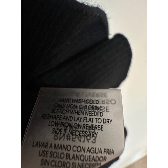 Calvin Klein XL Black Gold Flowers Travel Lounge Pullover Sweater Christmas Cozy - Picture 7 of 10